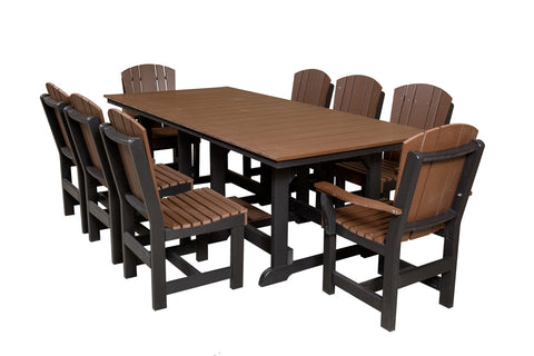Wildridge Heritage Table 44x94 w/ 8 Dining Chairs
