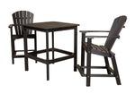 Wildridge 36" High Dining Table w/ 2 (26" High) Dining Chairs