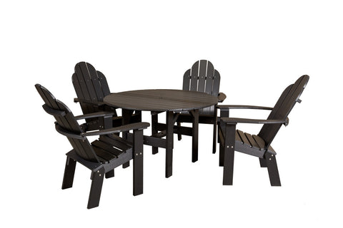 Wildridge 46" Round Table w/ 4 Dining/Deck Chairs