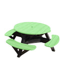 CRP Products Generation Line Black Frame Picnic Table