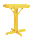 CRP Products St. Tropez 28" Square Pedestal Table